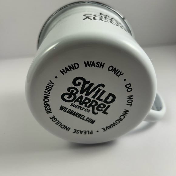 Enamel Mug White with Black Rim - Picture 3 of 5